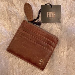 FRYE genuine leather card wallet, NWT, 4”/3.5”